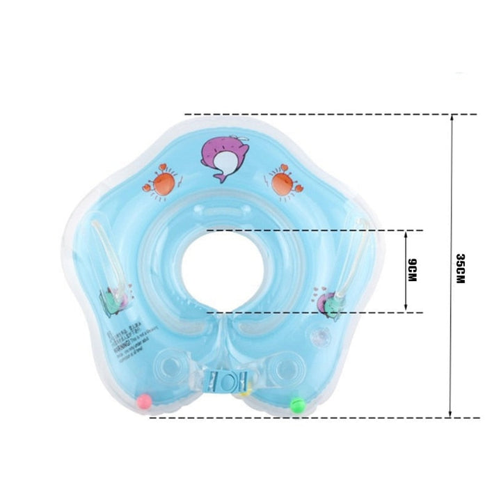 Komfortabler Babyschwimmring für sicheren Halt im Wasser. Die ideale Nackenschwimmhilfe für Säuglinge.
