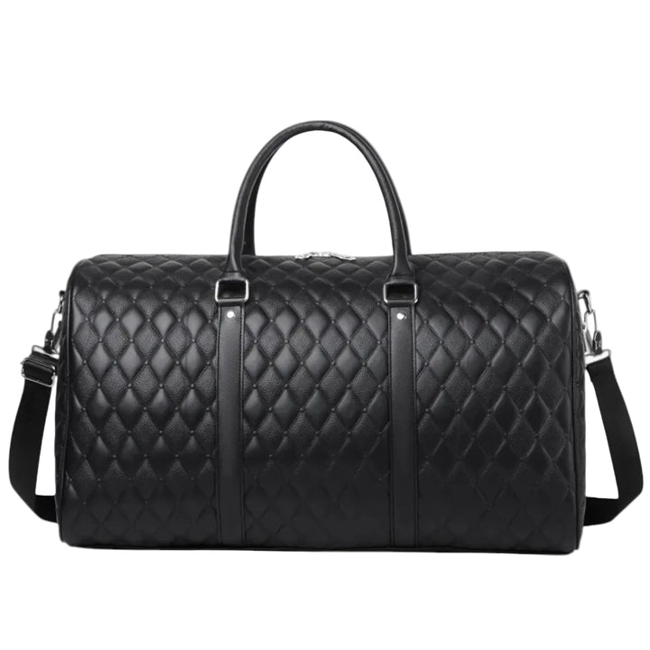 Elegante Herren-Wochenendtasche aus Echtleder in Dunkelbraun, ideal für Kurztrips & Reisen.