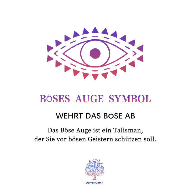 Spirituelle Damen Halskette "GuardianChain" mit Böser Blick Amulett, ein Ausdruck von Schutz.