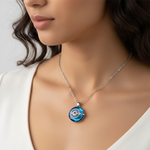 Böser Blick#Rund Silber