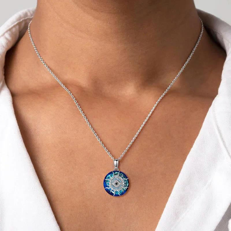 Damen Halskette "GuardianChain" mit Böser Blick Amulett für Schutz & Stil, symbolische Kette.