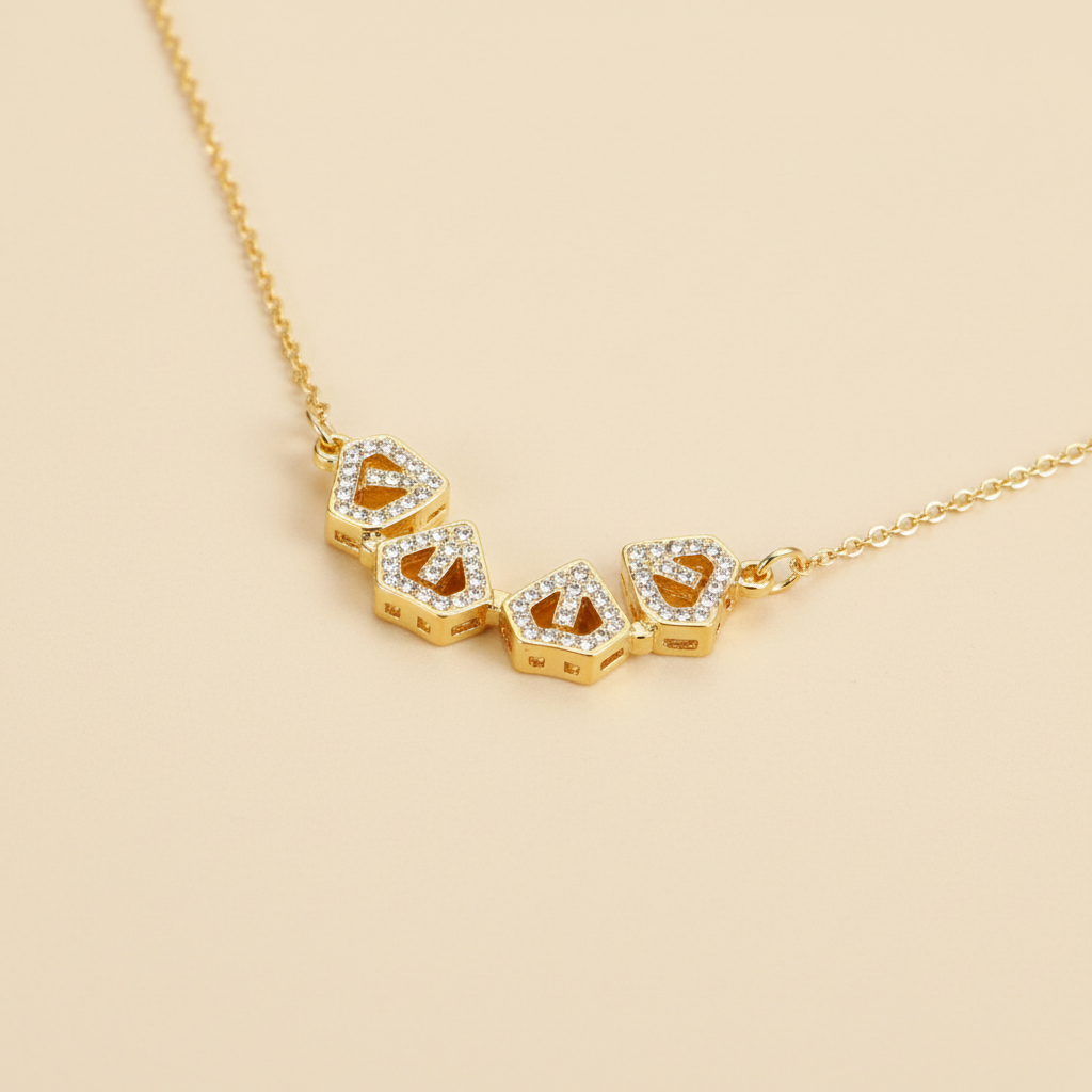 Glänzende Silber Zirkonia Halskette für Damen. Filigraner Schmuck mit zeitloser Eleganz.