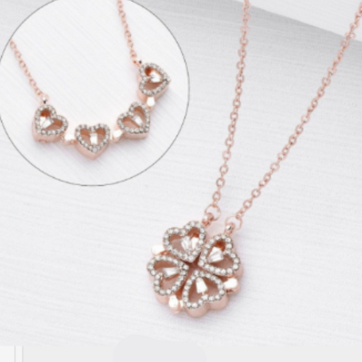 Funkelnde Zirkonia Halskette für Damen in Gold-Optik. Edler Schmuck mit brillantem Zirkonia Stein.