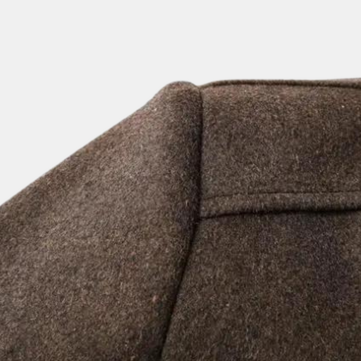 Moderner grauer Herrenmantel, ideal für einen smarten Business-Look oder elegante Freizeitmode.
