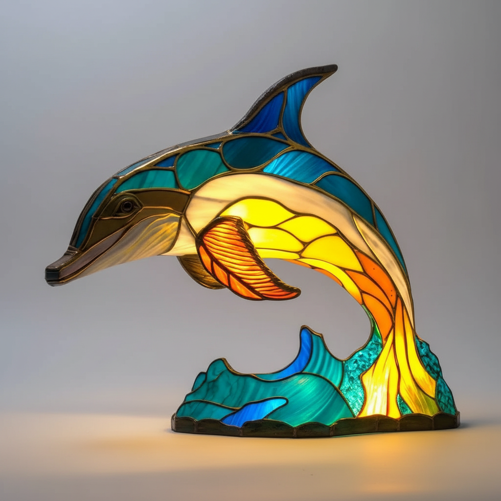 Die "GleamPaw" Tierkopf Mosaiklampe, eine handgefertigte Beleuchtung, perfekt als einzigartiges Geschenk.