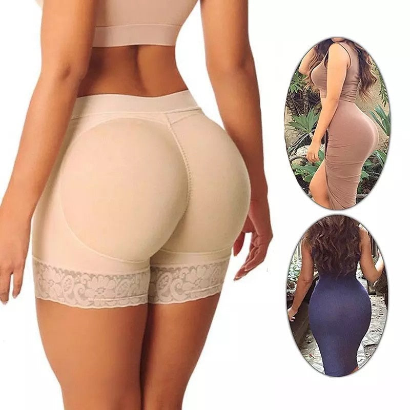 Damen Po-Lifting Slip mit Polsterung für perfekte Silhouette, schwarz.