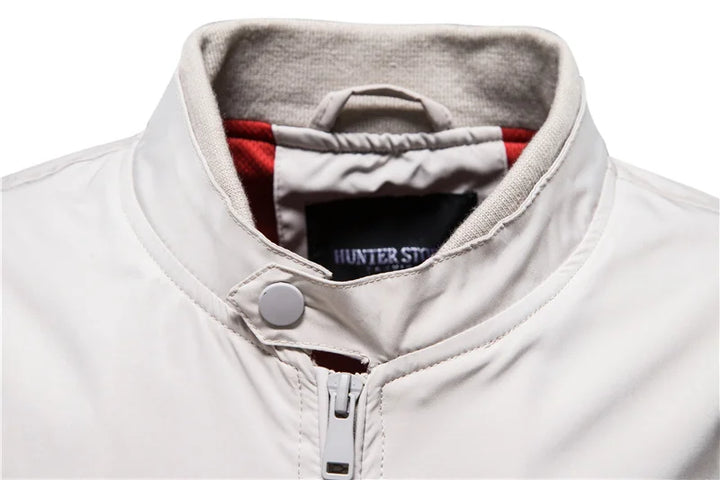 Elegante Herren Freizeitjacke, ideal als Übergangsjacke für stilvolle Looks im Frühling.
