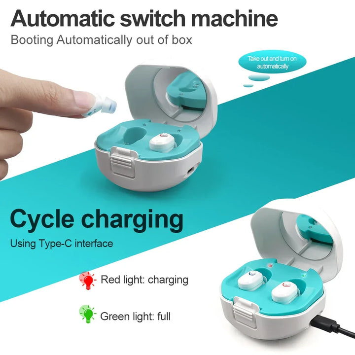 Kompakte Mini In-Ear Hörgeräte, bieten diskreten Tragekomfort für aktives Hören.
