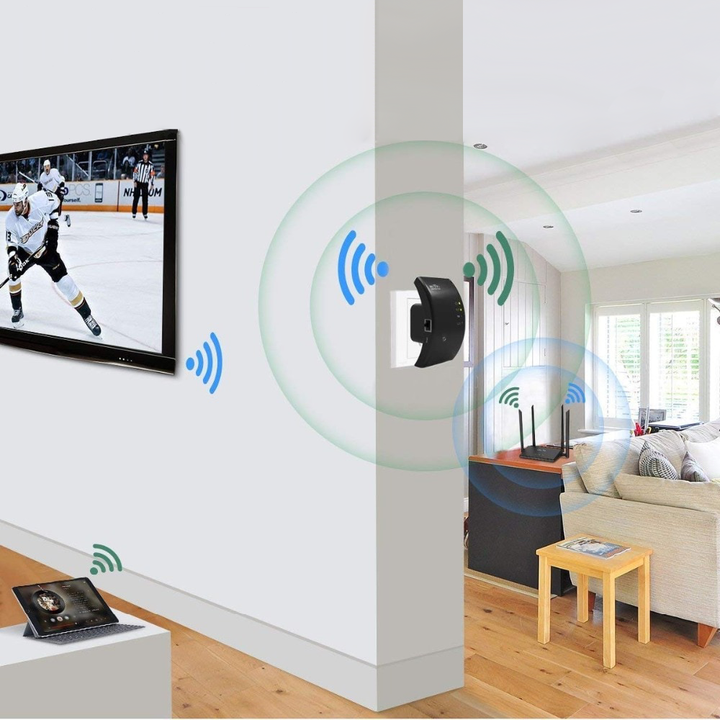 Der NetBlaze Internet-Booster liefert schnelles Internet für Smart Home Geräte und Online-Streaming ohne Unterbrechungen.