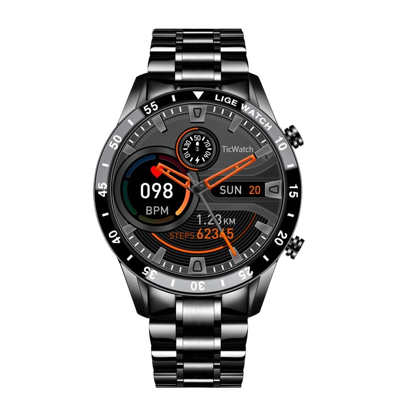 Elegante Herren Analoguhr mit schlankem, minimalistischem Design und Lederarmband; perfektes Business-Accessoire.