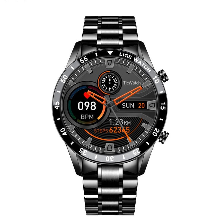 Elegante Herren Analoguhr mit schlankem, minimalistischem Design und Lederarmband; perfektes Business-Accessoire.