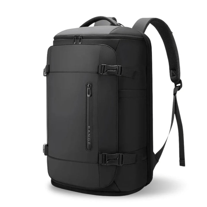 Schwarzer 30L Airline Rucksack für Reisen, ideal als Handgepäck und Tagesrucksack für Kurztrips.