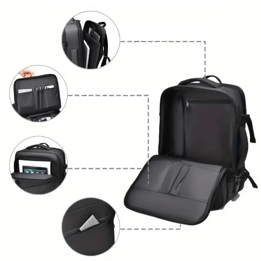 Kompakter UrbanDay Pendler-Rucksack, unisex. Erweiterbar für Reisen & Laptop, wasserdicht. Ideal für Alltag.