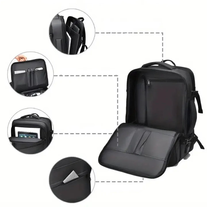 Kompakter UrbanDay Pendler-Rucksack, unisex. Erweiterbar für Reisen & Laptop, wasserdicht. Ideal für Alltag.