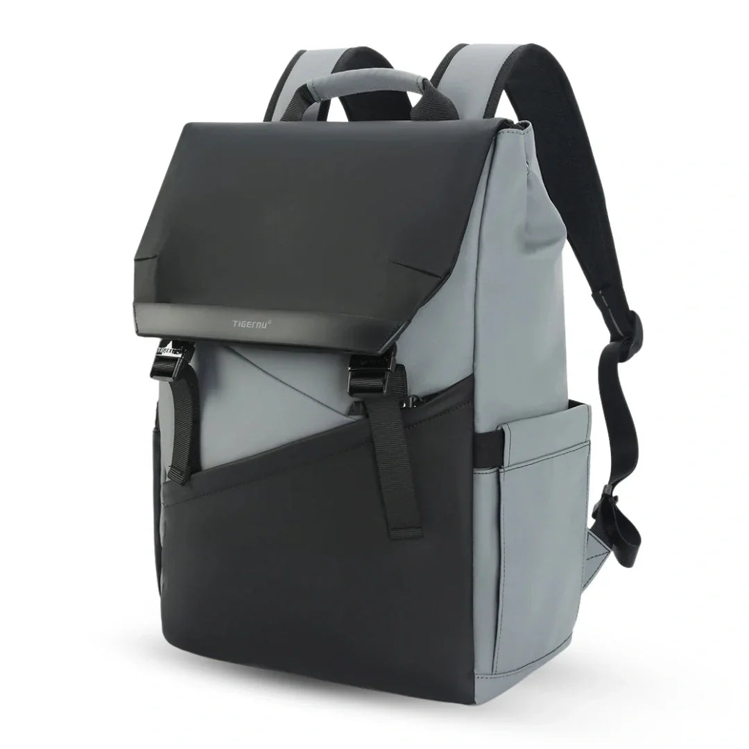 T-Nu Avant Rucksack in Grau, minimalistischer Alltags- & Laptoprucksack für Büro & Stadt, wasserabweisend.