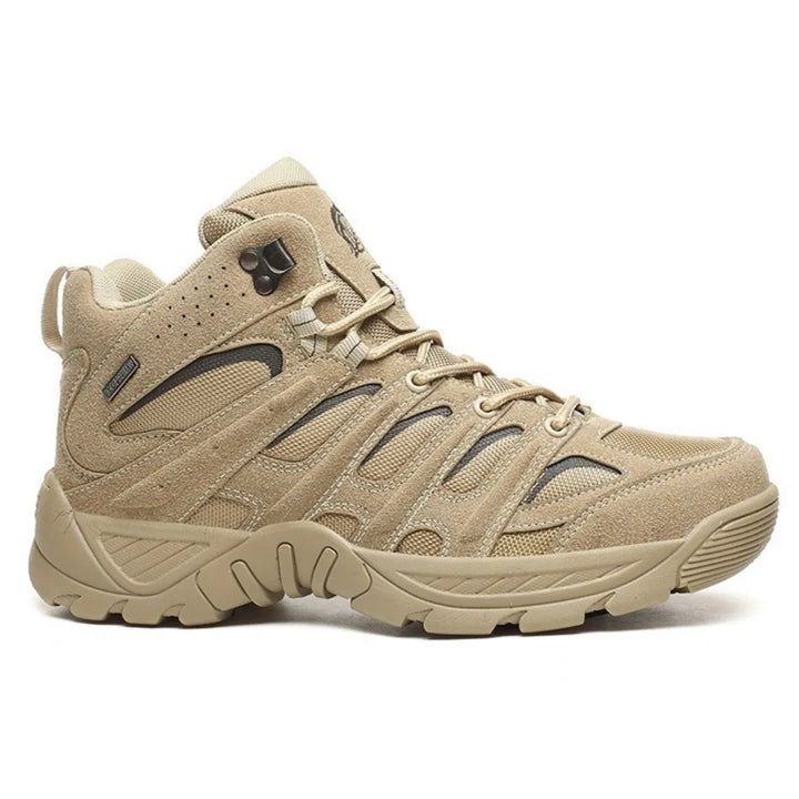 Dunkle Unisex Wanderschuhe Conan, wasserdicht und atmungsaktiv für Komfort im Outdoor-Bereich.