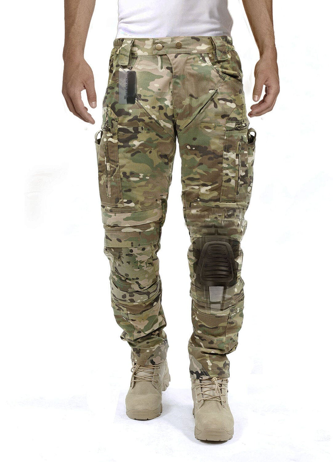 Moderne Herren Outdoor-Hose mit Cargo-Taschen und Kniepolsterung für maximale Funktionalität.