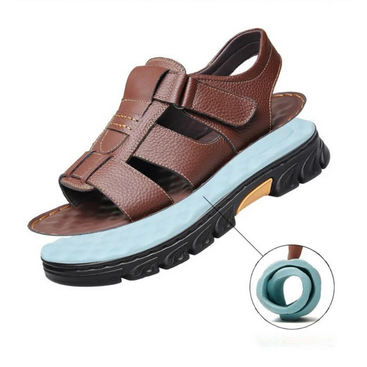 Robuste orthopädische Männer Sandalen Thijs für Alltag & Sommer. Fördern Fußgesundheit, bieten Halt & Komfort.