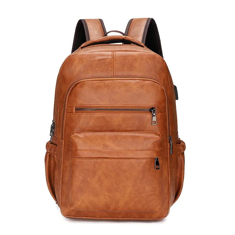 Stilvoller Business & Freizeit Herren Rucksack mit USB-Ladeanschluss & gepolsterten Trägern für Komfort.