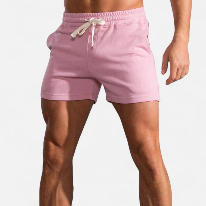 Dezentes Design der Herren Sommer Shorts mit verdecktem Verschluss & elastischem Bund. Perfekt als Freizeithosen.