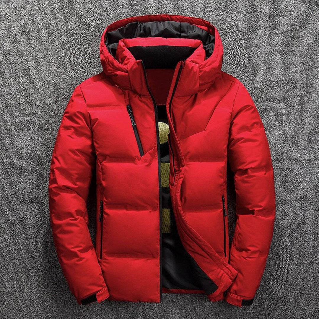 Vielseitige Herrenjacke für den Winter, mit Reißverschluss & praktischen Taschen; perfekt für kalte Tage.