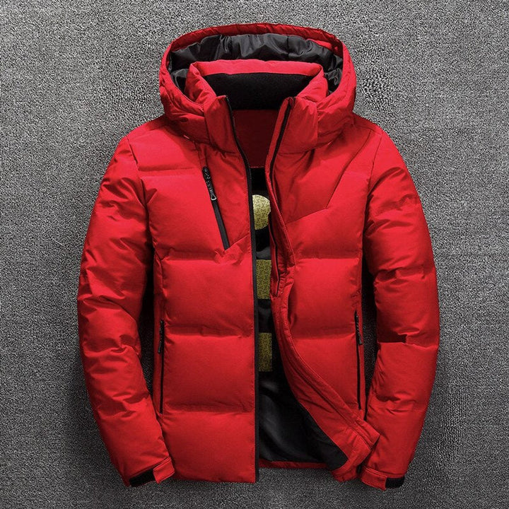 Vielseitige Herrenjacke für den Winter, mit Reißverschluss & praktischen Taschen; perfekt für kalte Tage.