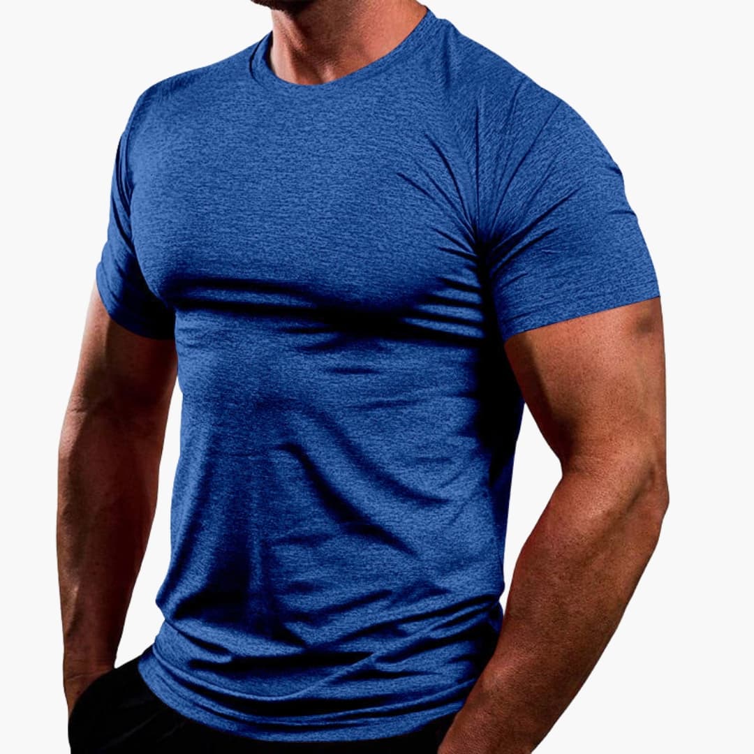 Schlichtes Herren Rundhals T-Shirt, locker geschnitten für maximalen Komfort. Perfekt als Freizeit-Basic.