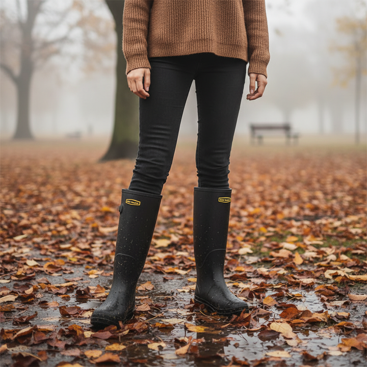 Elegante Claudia Damen Regenstiefel, wasserdicht & stilvoll. Perfekte Damenschuhe für Herbst & Allwetter.