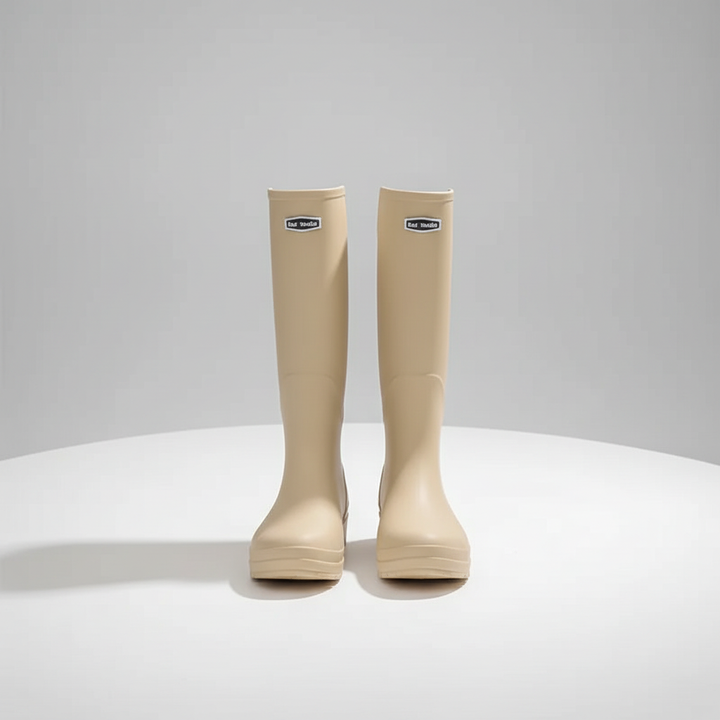 Rutschfeste Sohle der Claudia Damen Regenstiefel. Wasserdichte, leichte Stiefel, sichere Damenschuhe für Allwetter.