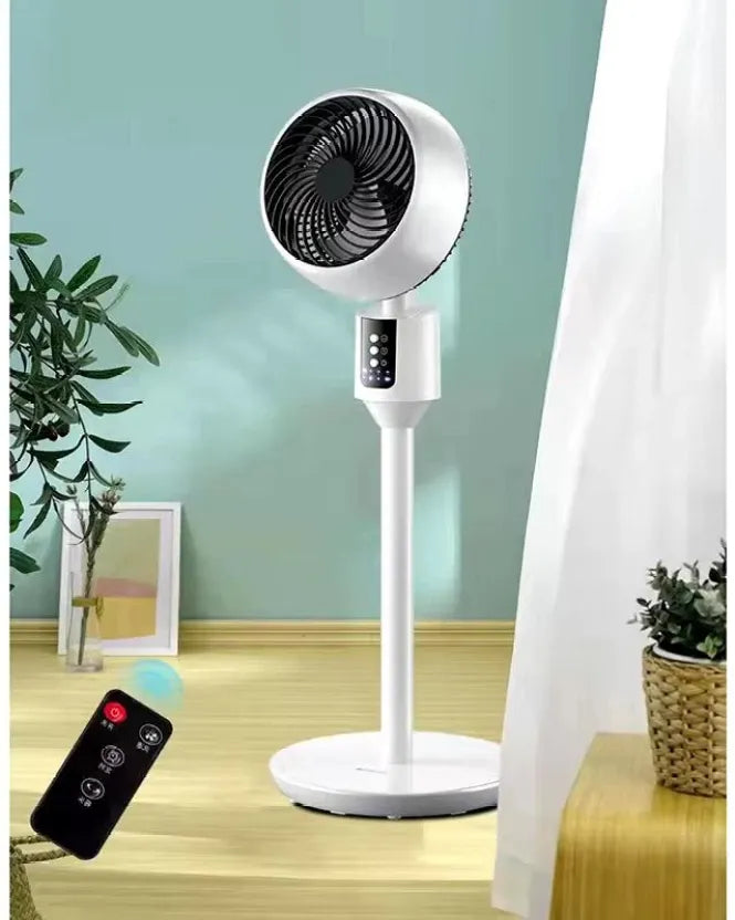 Flexibler, höhenverstellbarer Ventilator für Zuhause und Büro; sorgt für leise Kühlung und optimale Luftzirkulation.