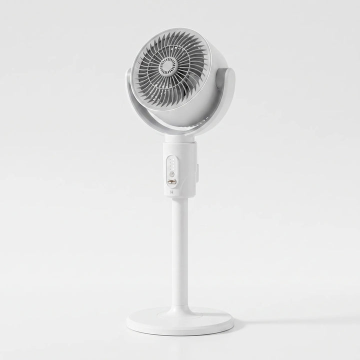 Flexibler Standventilator, höhenverstellbar für optimale Kühlung. Als Tischventilator nutzbar, ideal für Heim & Büro.