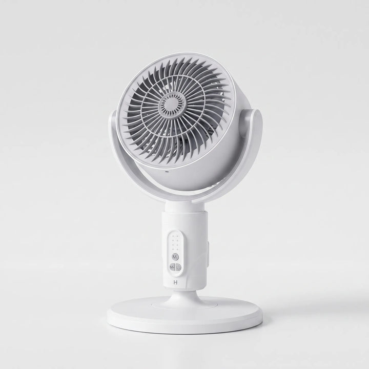 USB-Standventilator, höhenverstellbar für vielseitige Nutzung. Als Tischventilator oder für Bodenkühlung im Sommer.