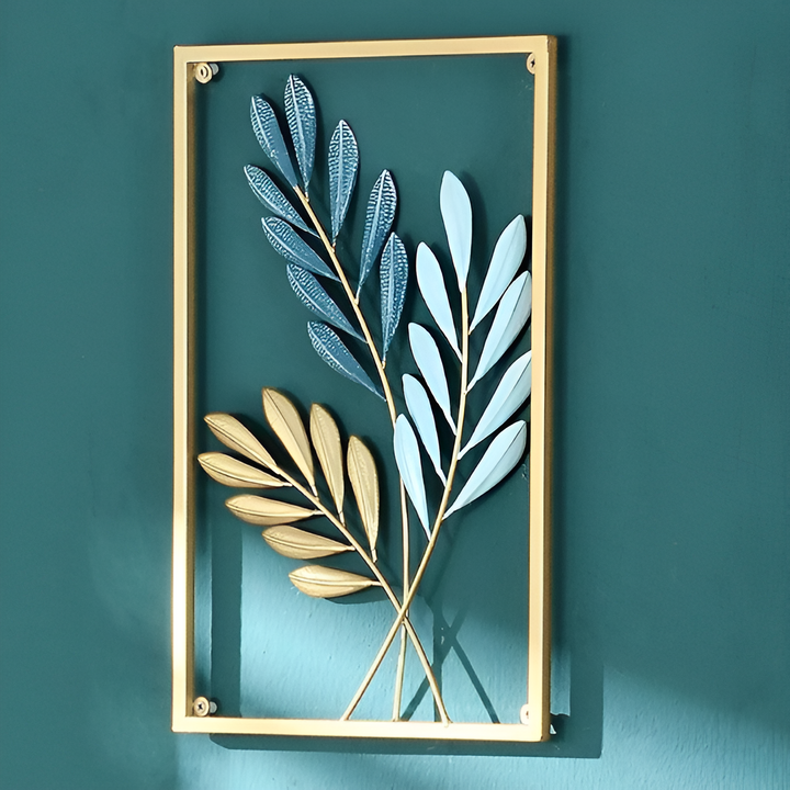 Elegantes 3D Blatt-Wandobjekt, modernes nordisches Wohndekor, ideal für stilvolle Innenräume.