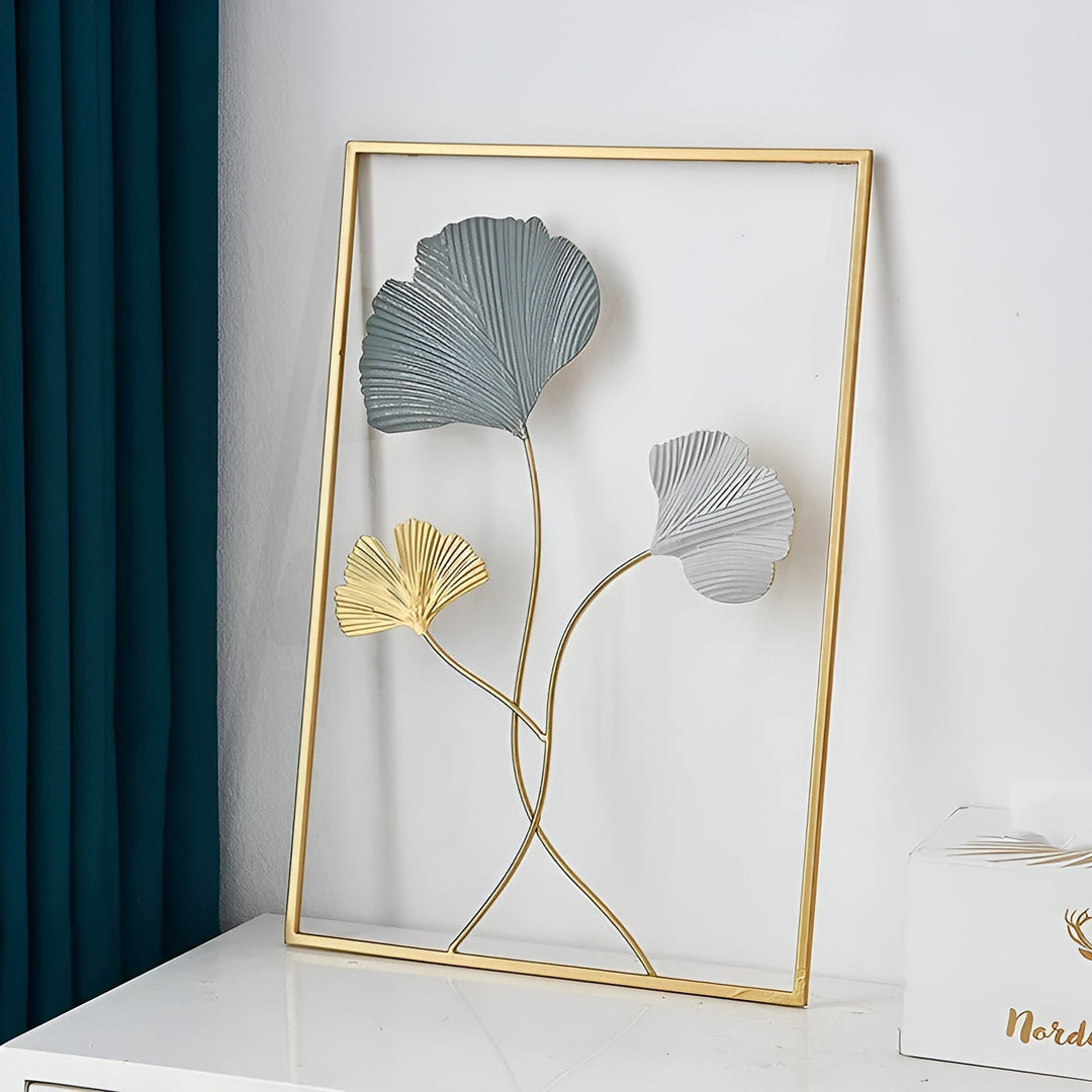 Nordisches Blatt-Wandobjekt, moderne & minimalistische Wandkunst für Wohnzimmer, Schlafzimmer, Büro.