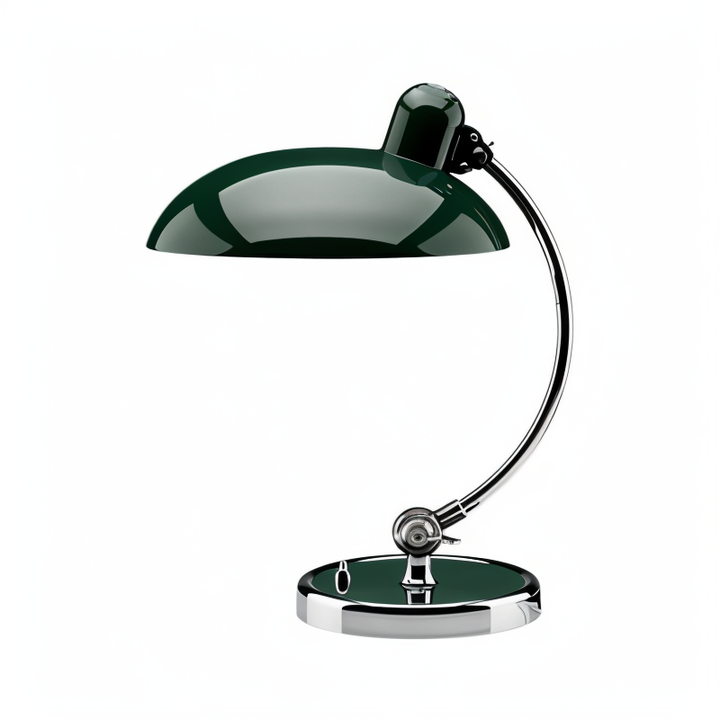 Elegante Vintage Schreibtischlampe aus Metall, höhenverstellbar, als praktische Arbeitsleuchte.