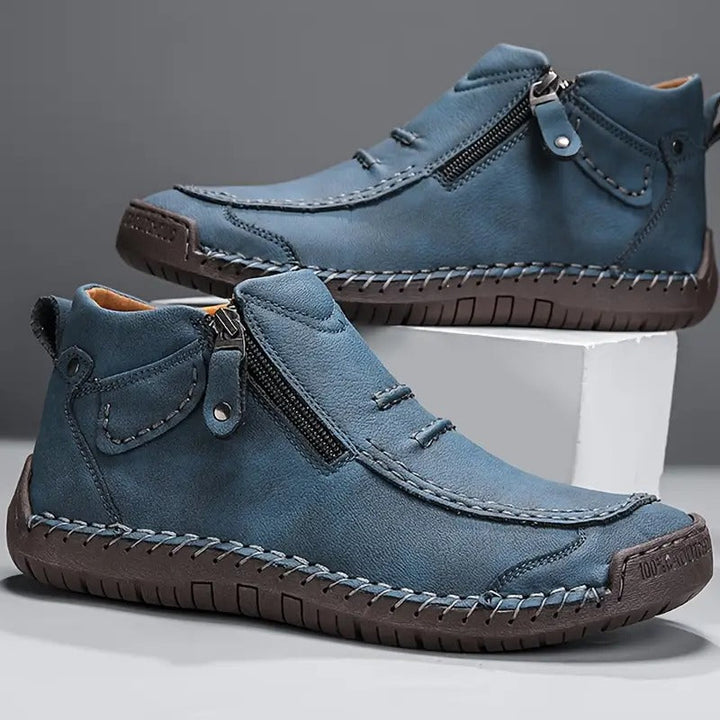 Eleganter schwarzer Herren Businessschuh, orthopädisch, für hohen Tragekomfort im Büro und Alltag.