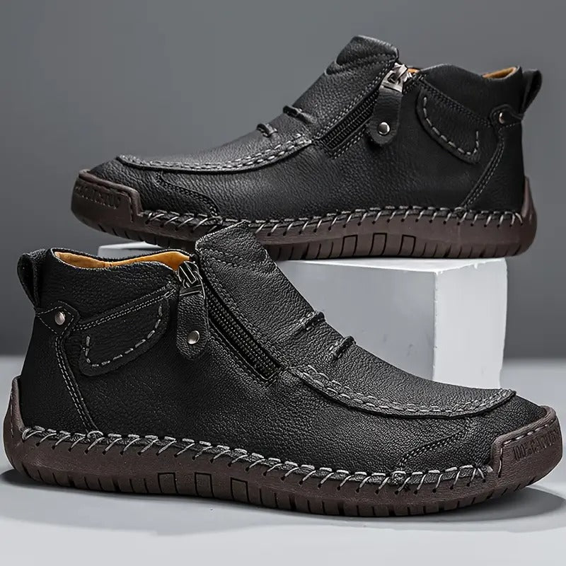 Klassische schwarze Herren Business Schuhe, elegant, rutschfest und bequem, perfekt für lange Arbeitstage.