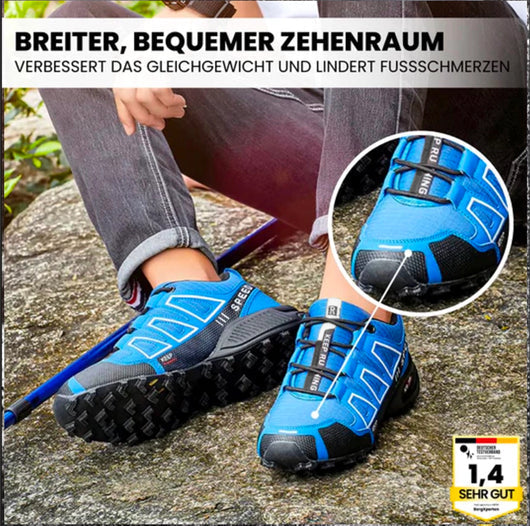 Ergonomische ORTHOTREKKING Wanderschuhe, wasserdicht & atmungsaktiv, für Damen & Herren.