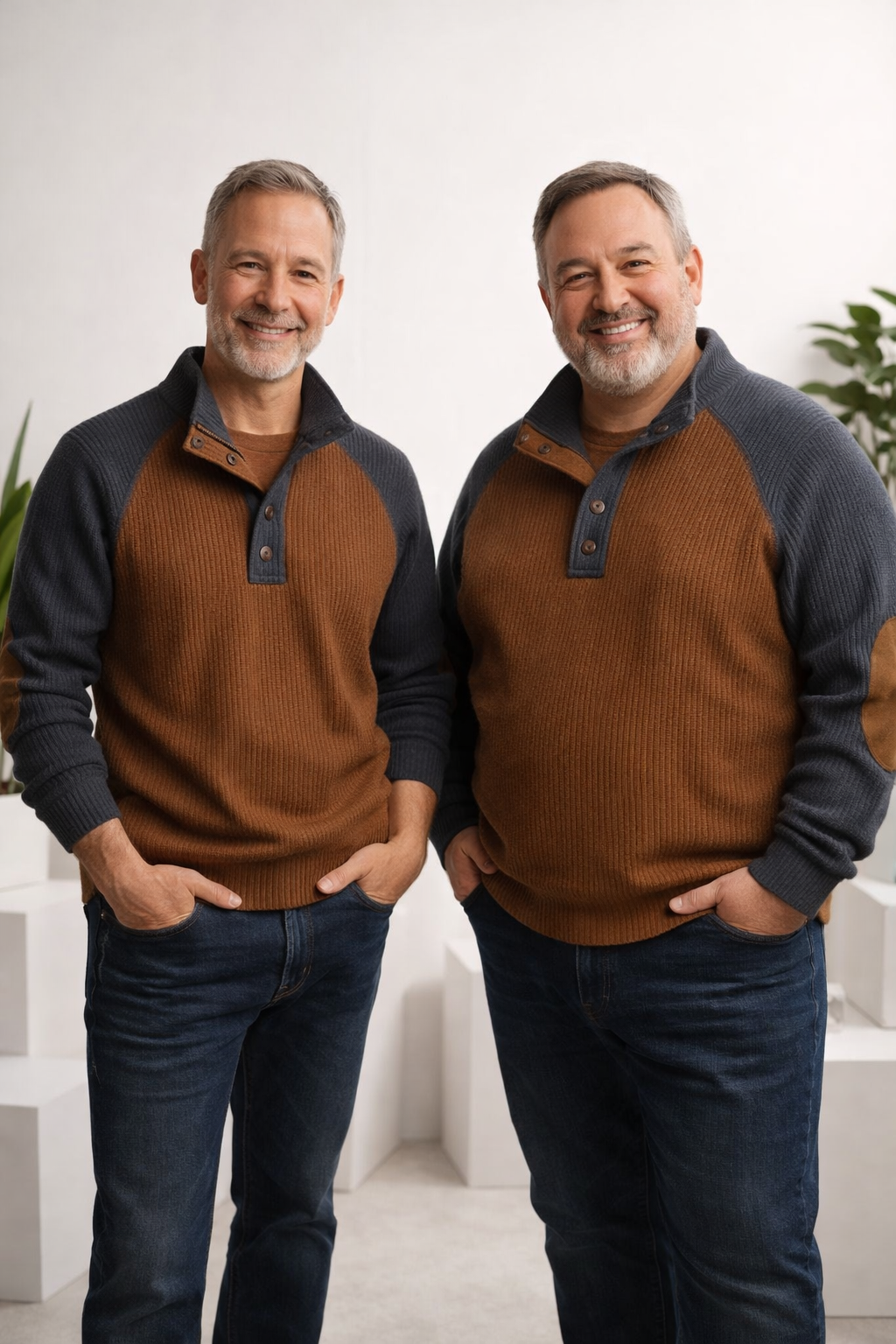 Vielseitiges Herren Langarmshirt Isaarel, Stehkragen-Design, ideales Freizeit-Oberteil.