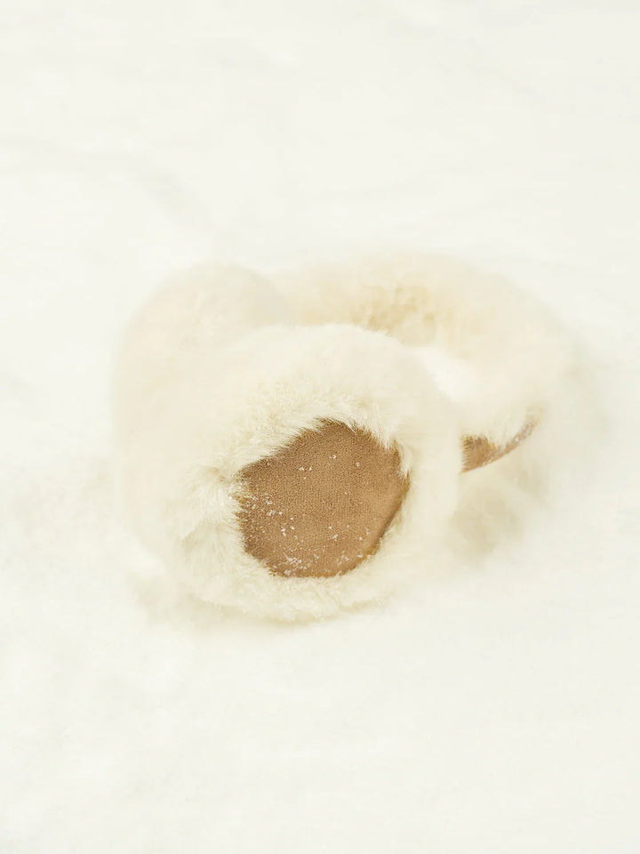 Modische Damen Ohrenwärmer aus elegantem Kunstfell, perfektes Winteraccessoire für stilvolle Frauen.
