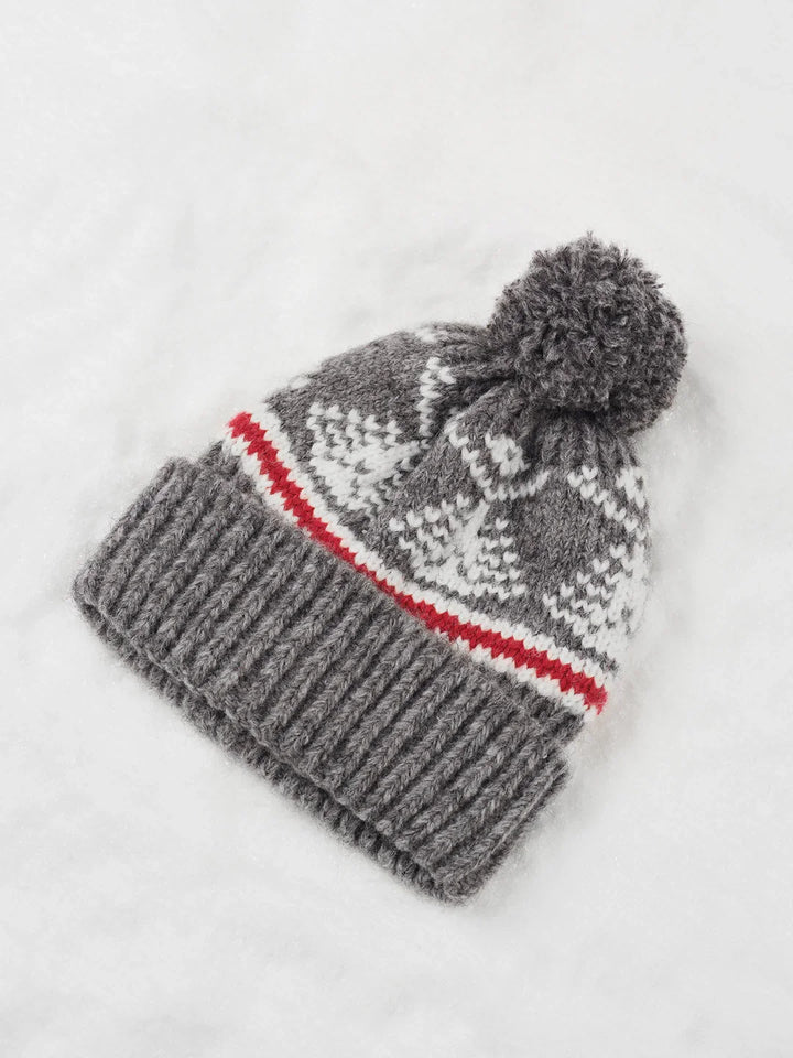 Warme, stilvolle Damen-Strickmütze für kalte Wintertage; kuschelige Beanie-Kopfbedeckung in moderner Optik.