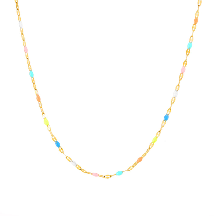 Trendige Damen Regenbogen Choker Halskette, buntes Design, wasserfest und langlebig.