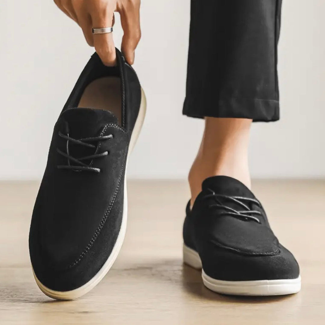 Bequeme Herren Loafer Slipper mit atmungsaktivem Obermaterial und weicher, gepolsterter Innensohle. Männerschuhe.