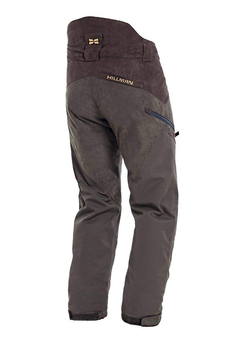 Geräuscharme, wasserdichte Herren Outdoorhose in Grau; ideal als leichte Jagdhose & Wanderhose für Männer.