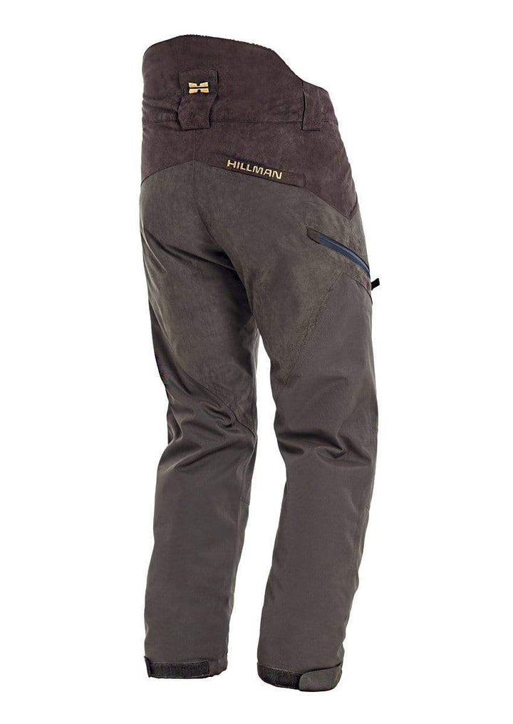 Geräuscharme, wasserdichte Herren Outdoorhose in Grau; ideal als leichte Jagdhose & Wanderhose für Männer.