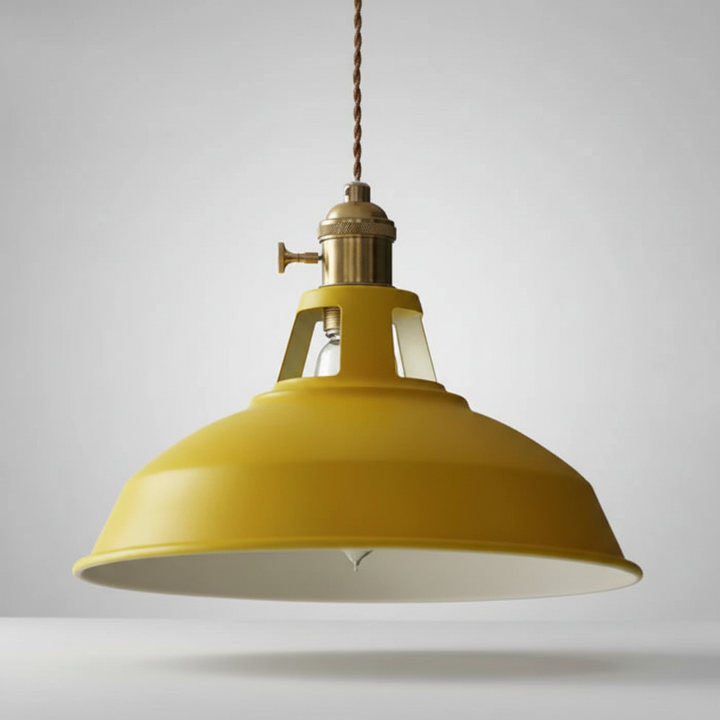IndustroGlow Hängelampe, schwarzes Metall, Industrie-Stil, Vintage-Beleuchtung mit warmem Licht. Deckenleuchte.