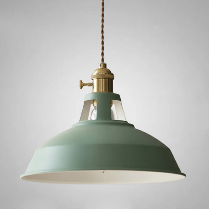 Robuste Metall-Hängelampe im Industrie-Look, Vintage-Deckenleuchte für langlebige Beleuchtung. Pendelleuchte.