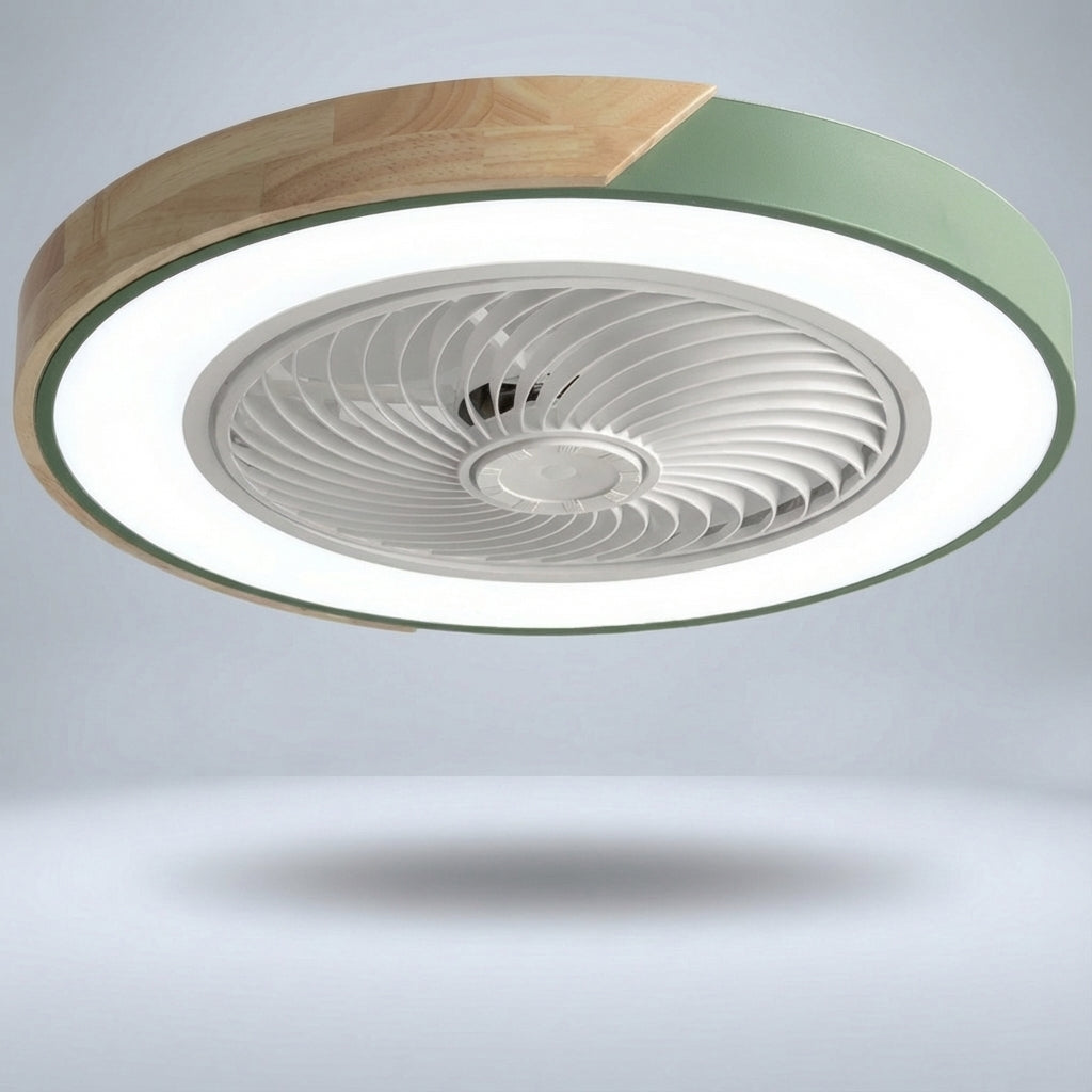 Moderner LED Deckenventilator mit Fernbedienung steuerbar: Licht und Lüfter für maximalen Komfort.