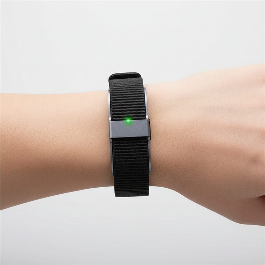 FitBuddy Fitnessuhr mit verstellbarem Silikonband. Wasserdicht, Bluetooth-Verbindung, Gesundheitstracker für Herren.