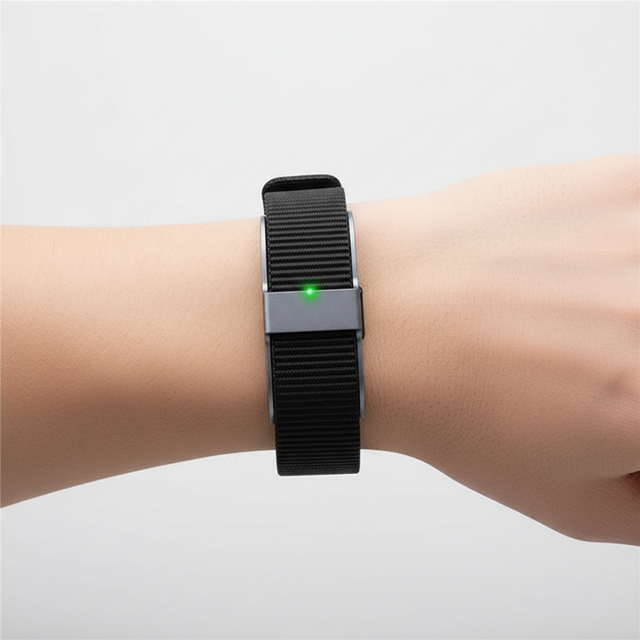 FitBuddy Fitnessuhr mit verstellbarem Silikonband. Wasserdicht, Bluetooth-Verbindung, Gesundheitstracker für Herren.